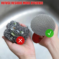 Escobilla De Hierro Fundido Con Manija Y Alambre De Acero 316 Escobilla Redonda De Cadena Para Limpieza Ecológica Y Duradera - details 0