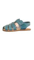 Nens, sandalias barefoot de piel para niños y niñas. De tacto muy suave, fabricadas en España. Muy flexibles y blanditas. Cierre de banda adherente. Destalonadas. - details 0