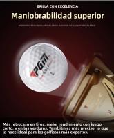 PGM Bola De Golf De Tres Capas Balones De Match Embalaje En Caja De Regalo Material De Goma Sintética Tipo De Bola Estándar Dureza 70 - details 2