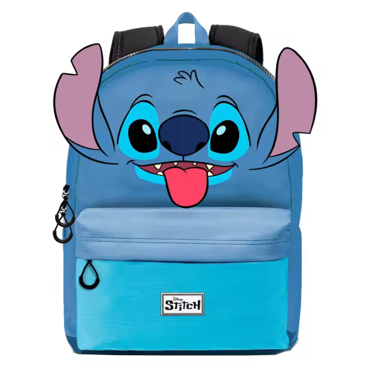 Mochila Tongue Stitch Disney 44cm. Mochila ergonómica con amplio espacio. Diseño resistente y versátil para llevar tus pertenencias con estilo. - 1
