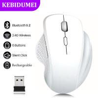Ratón Inalámbrico Dual-Modo 2.4G Bluetooth 5.2 Recargable 1600DPI Para Laptop Tablet Computadora Windows MacOS Compatible Con Sistema De Control Remoto - details 7