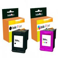HP 304XL N9K08AE N9K07AE pack de 2 cartuchos de tinta compatible negro y color - details 2