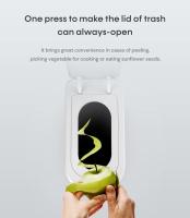 TOWNEW T3 - Bote de basura automático delgado con sensor de movimiento infrarrojo con tapa, autosellado y cambiante, bote de basura impermeable de 3.4 galones, cubos de basura sin contacto para baño - details 5