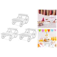 2 Tier Tratamiento De Mesa Para Fiestas Y Banquetes Estante De Postres Para Cumpleaños Plástico Resistente a La Humedad Para Pastelitos Y Dulces - details 0