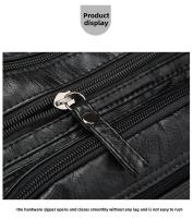 Bolso De Hombro Para Mujer De Cuero Suave Con Múltiples Bolsillos De Cierre De Cremallera Estilo Casual Para Trabajo Y Citas - details 30