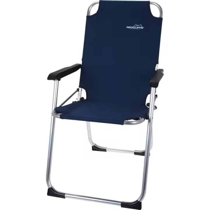 SILLON FIJO PLEGABLE ALTO ALUMINIO 67x53x90 CM AZUL REDCLIFFS - 1