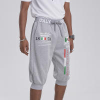 Pantalones Capri Para Hombre Cortos Deportivos Con Cinta Elástica Estampado Letras Para Outdoor Fin De Semana Verano - details 3