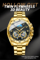Reloj De Cuarzo Para Hombre BINBOND Lujo Deportivo Militar Casual Con Dial Decorativo Resistente Al Agua De Acero Inoxidable Estilo Business - details 0