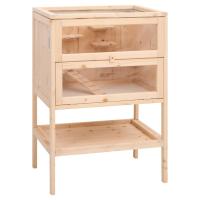 vidaXL Jaula para hámster madera maciza abeto 55x40x80 cm - details 0