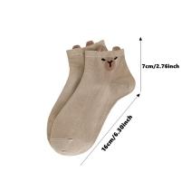 Calcetines De Algodón Suave De Capybara De Dibujos Animados Nuevos Calcetines Intermedios Para Hombre Y Mujer Calcetines Casuales Del Café - details 1