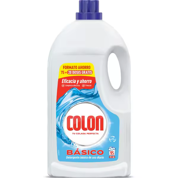 Colon Gel Basico - Detergente para la lavadora - 95 lavados - 1