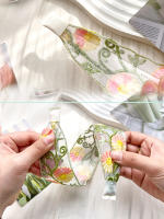 Diadema Bohemia Vintage De Punto Rosa Con Estampado Floral Ancha Para Mujeres Y Niñas Accesorio De Cabello Étnico Estilo Casual - details 18
