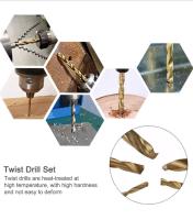 Juego de brocas HSS, 50 piezas Brocas helicoidales 1/1.5/2 / 2.5/3 mm Brocas de acero de alta velocidad Herramientas Brocas de titanio para madera Plástico Metal Aluminio Cobre - details 5