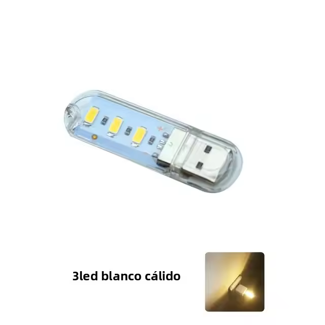 Luz De Lectura Mini USB LED Ultra Brillante RGB Con 24/8/3 LEDs Bombilla SMD Para Power Bank Portátil Luz Nocturna Portátil - 1