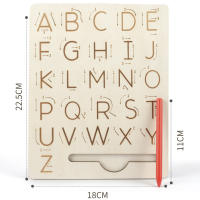 Juguetes Educativos De Madera Para Niños Tablero De Práctica De Letras Montessori Aprendizaje Temprano Control De La Pluma Edad Recomendada 3-12 Años - details 8