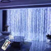 Luces LED Para Cortina USB 3x3/3*2/3*1 Decoración De Navidad Para Dormitorio Luz De Fairy Festoon Iluminación Para Bodas Y Hogar - details 6