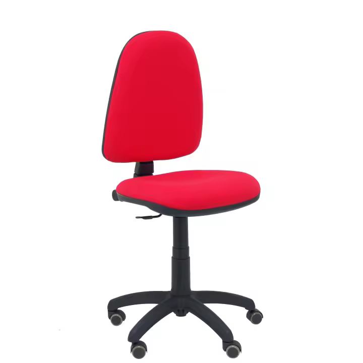 Piqueras Y Crespo Silla de Oficina Ergonómica BALI Rojo con Ruedas para Parqué - 1