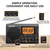 Radio Portátil AM/FM/SW Con Pantalla LED Y Antena Retráctil Alta Sensibilidad Estéreo Receptor De Radio Con Altavoz Integrado - details 7