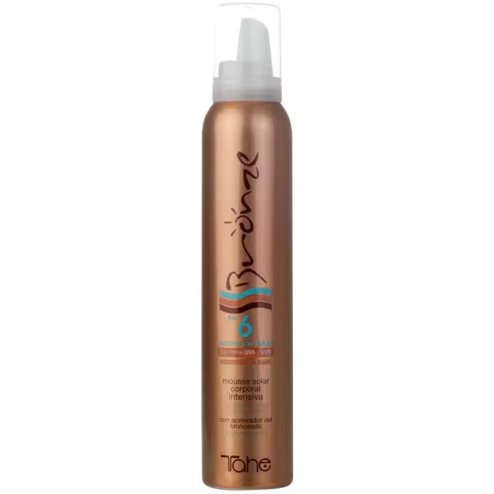 Tahe Bronze Espuma bronceadora solar intensiva con acelerador del bronceado, FPS 6, 200 ml - 1