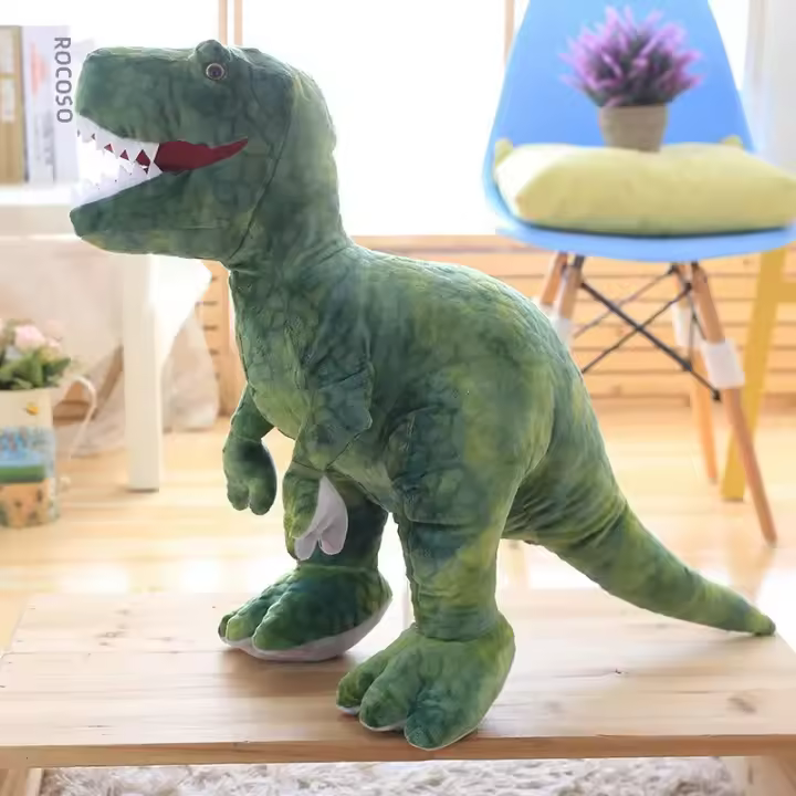 Muñeco De Peluche Dinosaurio Simulación Lindo Para Niños Y Niñas Regalo De Cumpleaños Juguete Suave De Tyrannosaurus Rex Tamaño 50cm-80cm - 1