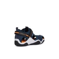 Sandalias planas niño GEOX J1530A C4074 SANDALIA DEPORTIVA NAVY-ORANGE FLUOR 31202 24V - details 3