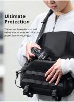 Ulanzi BC08 Funda Bandolera Universal para cámara réflex DSLR, Impermeable, 9L de capacida, correa para trípode - details 2