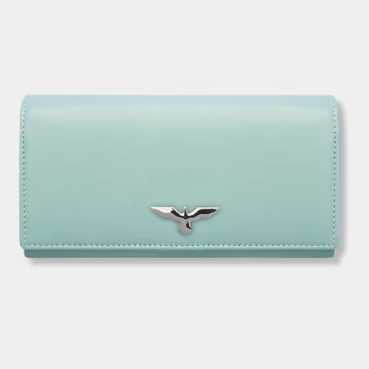 Cartera Mujer Cuero Genuino con Cremallera RFID, Marca IULIUS - 1