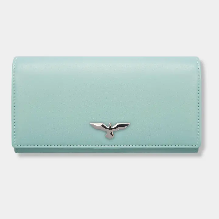 Cartera Mujer Cuero Genuino con Cremallera RFID, Marca IULIUS - 1