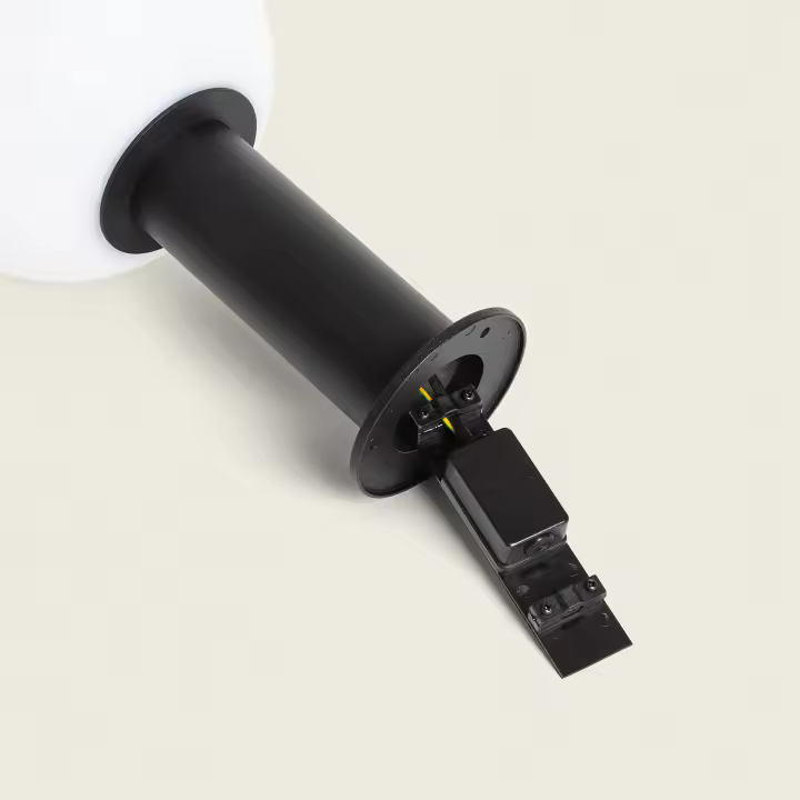 Ledkia Baliza Sobremuro Exterior Aluminio Tondu Negro - 1