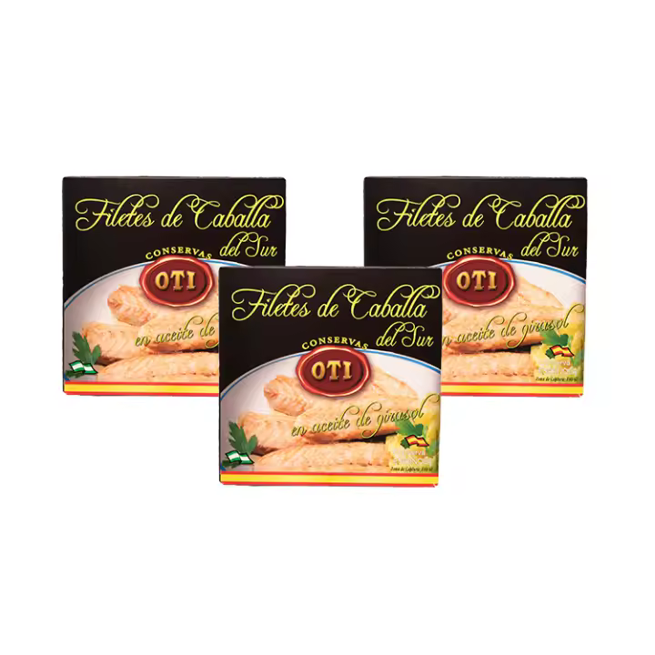 Caballa filetes en aceite girasol - OTI - 250gr - 1