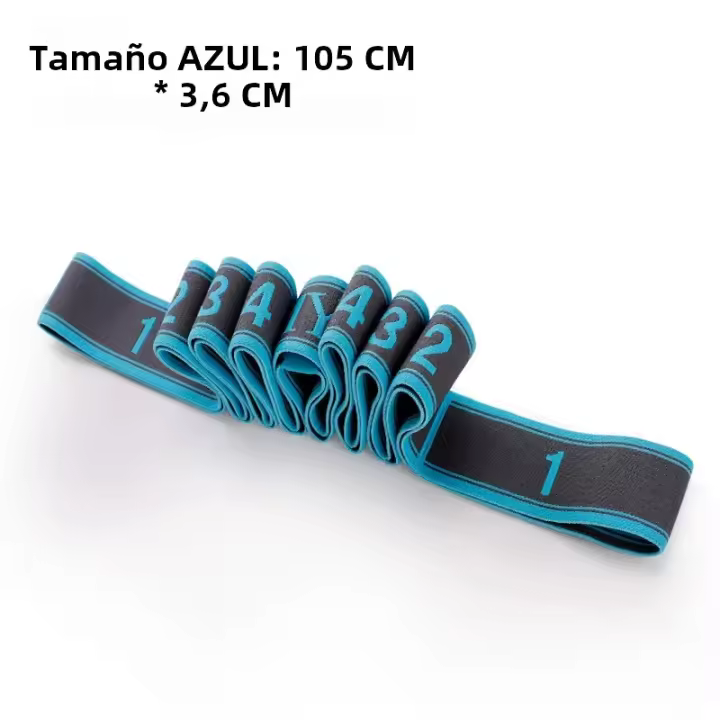 Cinta Elástica De Yoga Para Pilates Y Gimnasio Resistencia Elasticidad Latex Poliéster Adecuada Para Danza Latina Estiramiento Ejercicio Fitness Mujeres - 1