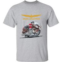 Camiseta De Motocicleta Effex Goldwing GL1800 Para Hombres Y Mujeres Negro Algodón Oversize Manga Corta Alta Calidad Estilo Casual - details 6