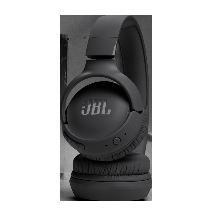 JBL Auriculares Tune 520 BT, inálambricos por Bluetooth, 57 horas de reproducción con JBL Pure Bass, plegables, negro