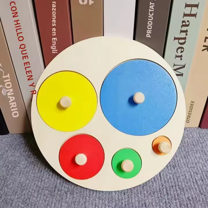 Rompecabezas De Madera Para Niños Juguete Montessori Para Bebés De 1 2 3 Años Aprendizaje Temprano En Alfabeto Números Y Formas - 1