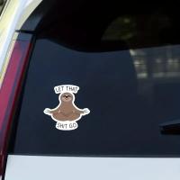 Pegatina De Coche JT36# Sloth Meditando Divertida Impermeable Vinilo Decal Complementos Para Coche Decoración De Automóvil - details 3