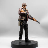 Figura De Acción De Anime 33cm Leon Zombie Hunter En Cuero Colección Para Niños Y Adultos Decoración De Escritorio Modelo De Soldado Juguete Grande - details 2