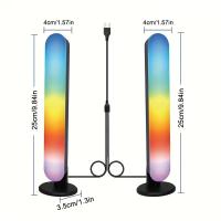 Luz RGB Para Pick up Con Rhythm De Música USB Recargable Decoración De Navidad Para Escritorio Barra De Luz RGB Con Rhythm - details 8
