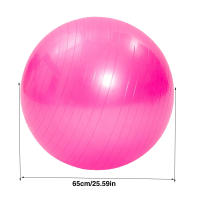 Bola De Yoga Gruesa Antideslizante Elástica Para Adultos Bola De Fitness Profesional Entrenamiento De Coreografía Rosa 65cm - details 4