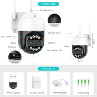 Cámara IP WIFI 8MP Exterior Protección Grabadora Vigilancia PTZ Lente Doble 4MP 2.8-12mm 4x Zoom Color Noche Para Seguridad Doméstica Y Exterior - details 1