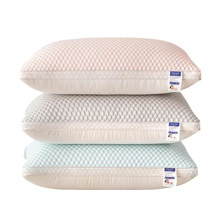 Almohada De Verano Fresca Y Transpirable Con Borde 3D Alta Dureza Para Hogar Y Hotel Malla De Encaje Suave Y Confortable Para Descanso Y Viajes - 1