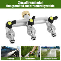 Divisora De Riega 3/4 Pulgada Aleación De Zinc Con Válvula Individual De Encendido Y Apagado Para Riego Al Aire Libre Conector Distribuidor De Agua Del Grifo De Jardín - details 2