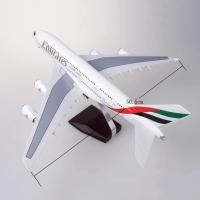 Modelo De Avión Airbus A380 UAE/Emirates Juguete Grande De 18 Pulgadas Escala 1/160 Con Base Kit De Modelismo Aeronáutico - details 4