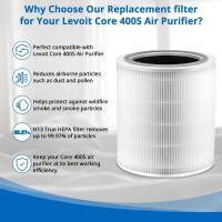 Filtro De Reemplazo W8KC Para Purificador De Aire Compatible Con LEVOIT-Core 400S/400S-RF Filtración Activada Carbon 360 Grados HEPA - details 9
