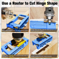Kit De Instalación De Cerraduras De Puerta Juego De Router De Templado Para Cerraduras De 3 a 5 Pulgadas Herramienta De Carpintería DIY - details 7