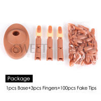 Práctica De Uñas Acrílicas Manos Ajustables Con Tiras Móviles Modelo Falso Con Puntas Flexibles Herramienta De Manicura Suministros - details 5