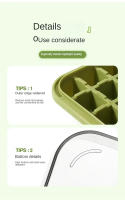 Molde Para Hielo Con 32 Slots Tapa Cuchara Y Caja De Almacenamiento Incluidos Herramientas Para Cocina DIY Para Whiskey Cócteles Y Jugos - details 11