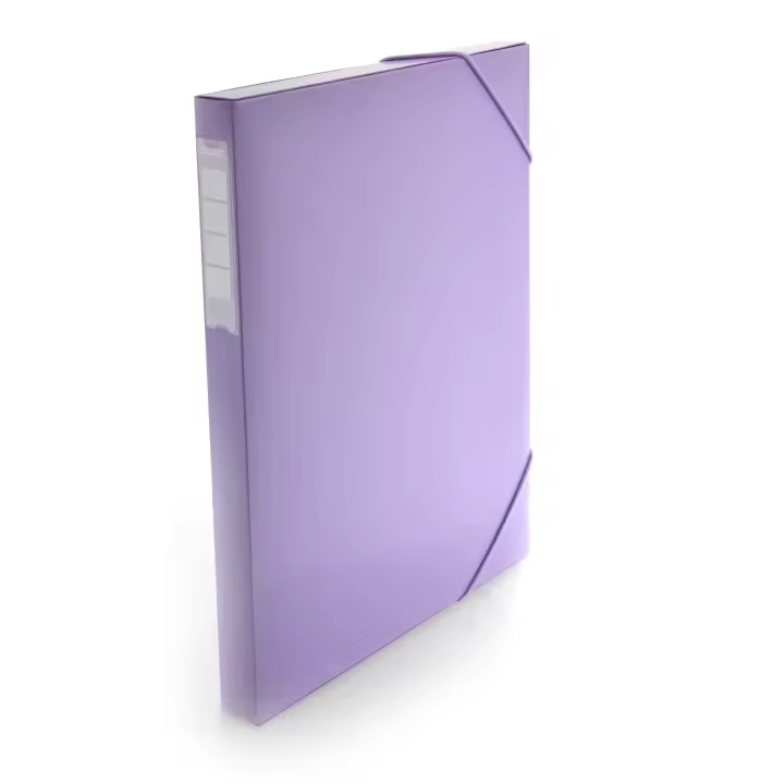 Caja rígida de Archivo de 2.5 cm con Cierre de Gomas Elásticas Redondas extra Anchas a Juego con Cubiertas Rígidas y Solapas muy Resistentes en 12 Colores Colorline. 100% Reciclable by Office Box. - 1