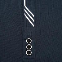 Camisa Polo Para Hombre De Color Sólido Casual Manga Larga Transpirable Cómoda Versátil Top Moda Negocios - details 18