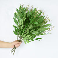 Arbusto Artificial De Sauce Con Hojas Verdes Falsas Para Decoración De Mesa De Bodas Y Fiestas Jungle DIY Plantas Silken - details 8