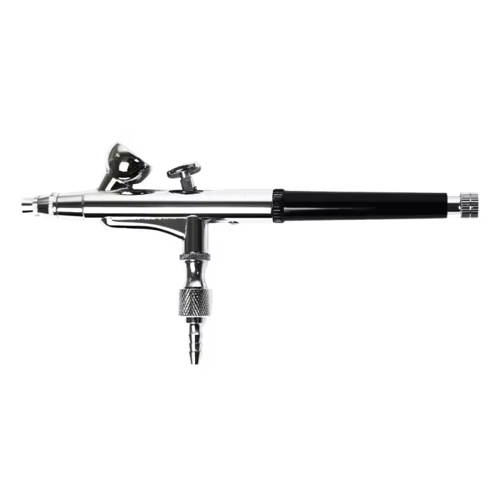 Hymair Aerógrafo Neumático de Doble Acción 0.2mm Ideal para Pintura de Precisión  Pistola Profesional de Alta Atomización  Pulverizador de Aire - Kit Herramientas a Presión - 1